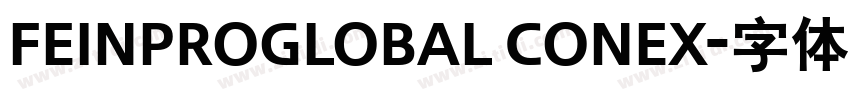 FeinProGlobal ConEx字体转换